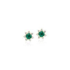 Mini Emerald Earrings