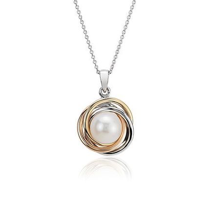 Knot Pendant With Freshwater Cultured Pearl