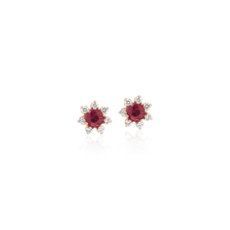 Mini Ruby Earrings