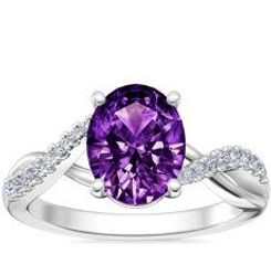 Classic Petite Twist Diamond Engagement Ring