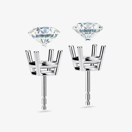 Custom diamond earrings