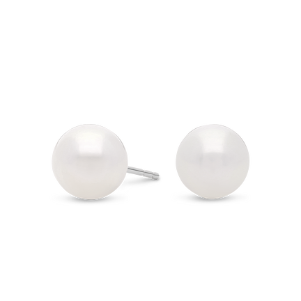 Pearl stud earrings