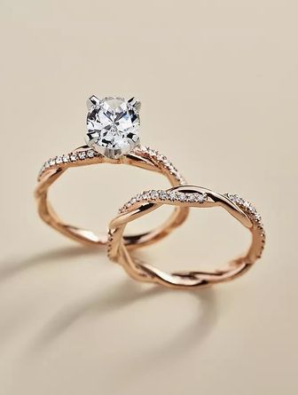 Unique Leaves Matching Wedding Ring Set for Couples (2 pieces) - Moiss