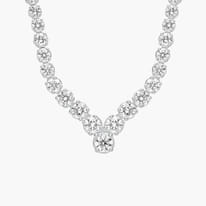 Elegant diamond necklace with sparkling stones.