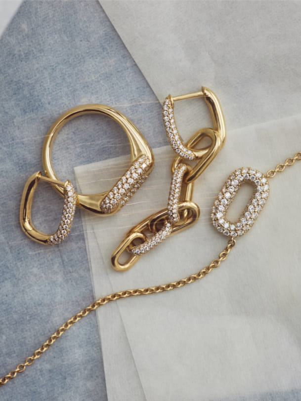 Ellipse collection diamond jewelry assortment rings earrings and necklace in 14k gold Blue Nile Ellipse collection diamond jewelry assortment rings earrings and necklace in 14k gold Blue Nile