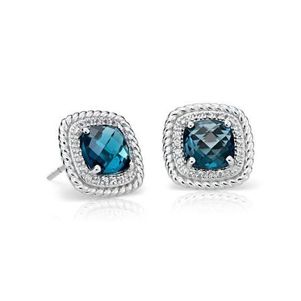 London Blue Topaz Earrings