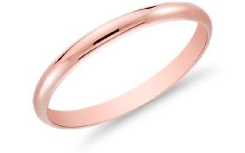 Ring stopper Ring band 18 Kt Rose